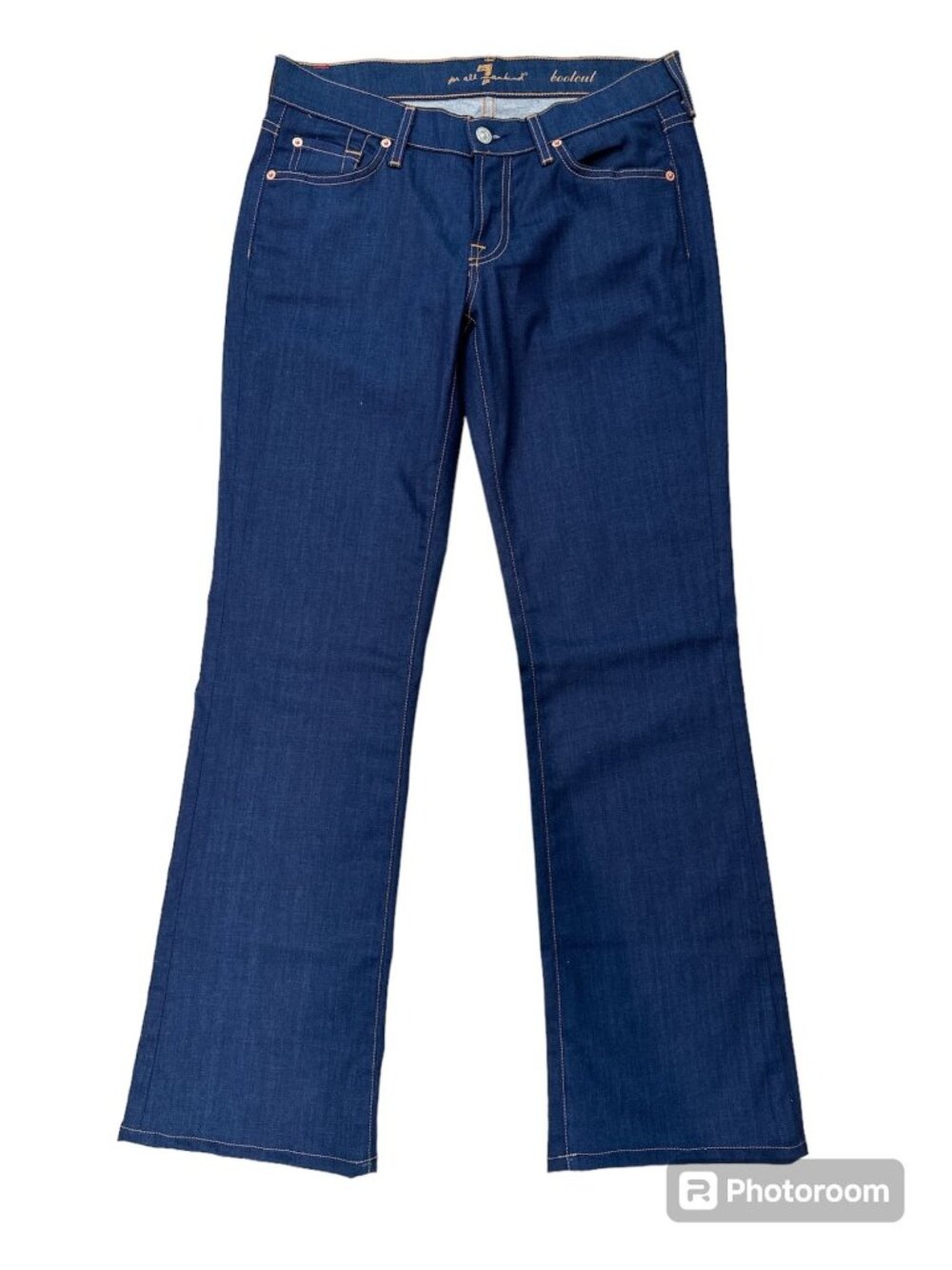 NWOT 7 For All Mankind Women's Bootcut Jeans Blue Denim Size 28